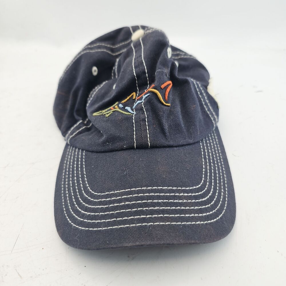Craig Norman Baseball Cap Strap-Back Blue White Stitching